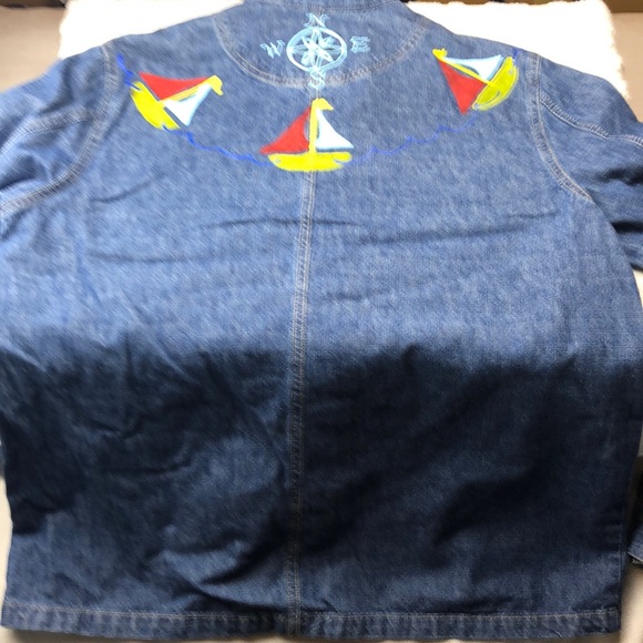 Jean Jacket Large, Hand Designed - Picture 5 of 8